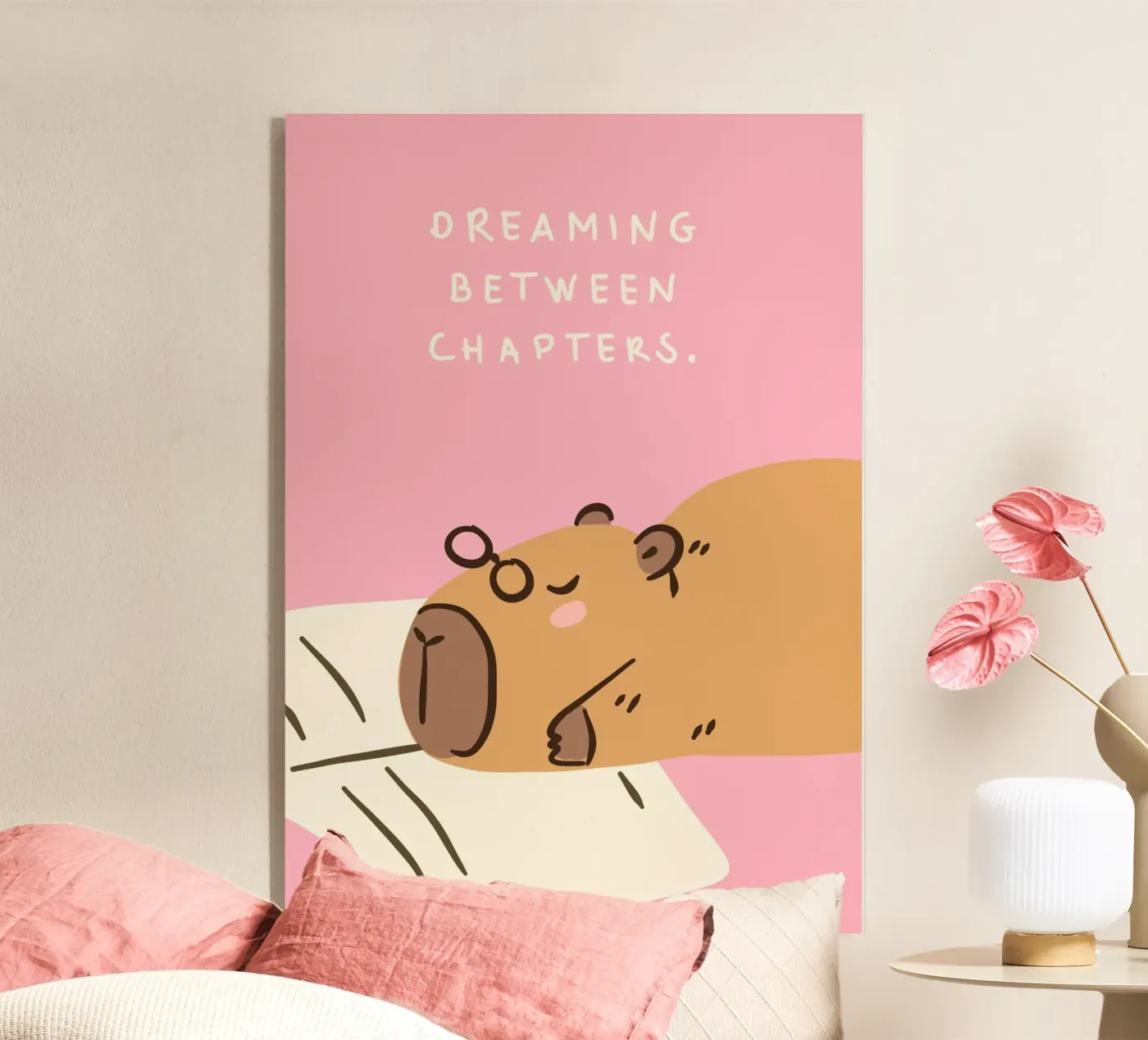 Cabybara - Dreaming between Chapters plexiglass da PurePeachArt