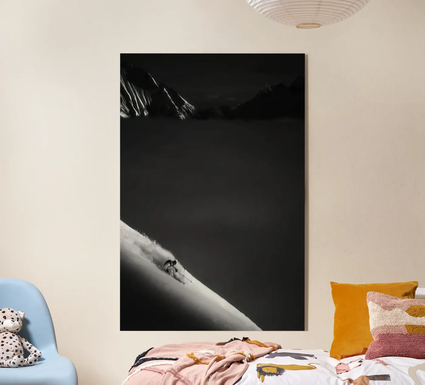 Freeride Ski 63 acryl van Retro's Legend