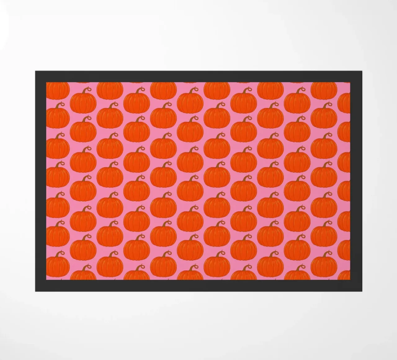 Pumpkins doormat by Natalie Foss