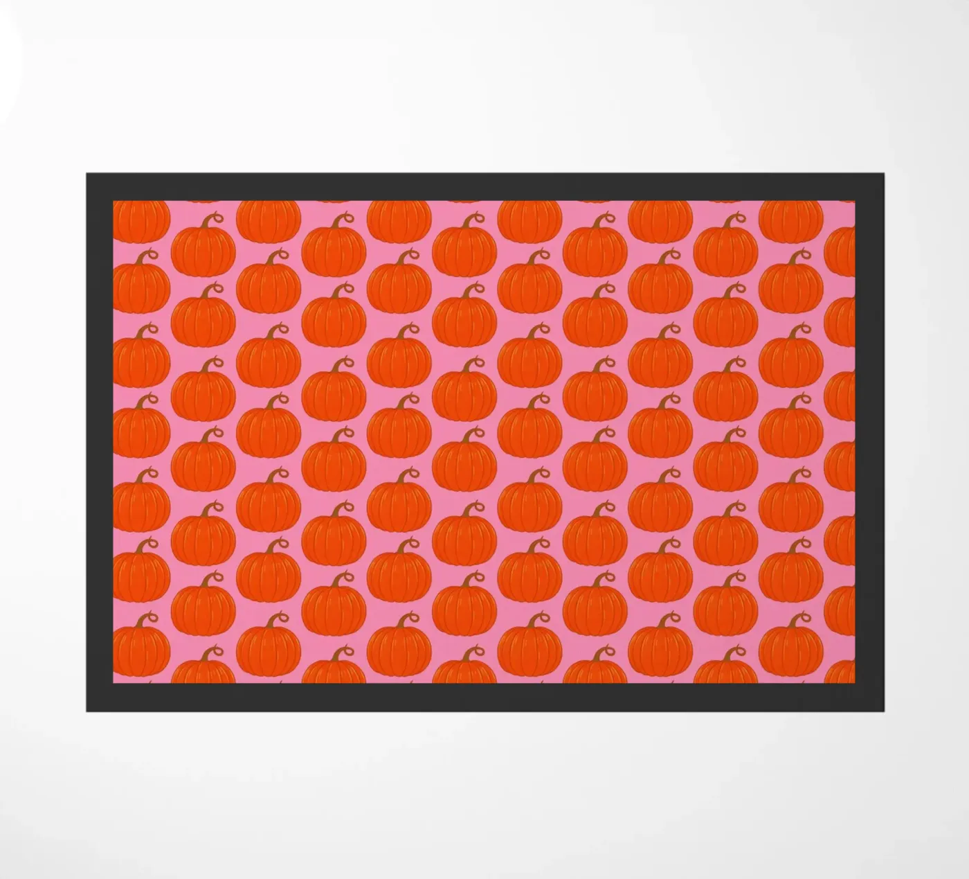 Pumpkins doormat by Natalie Foss