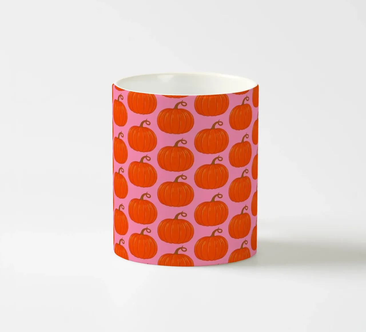 Pumpkins ceramic mug by Natalie Foss