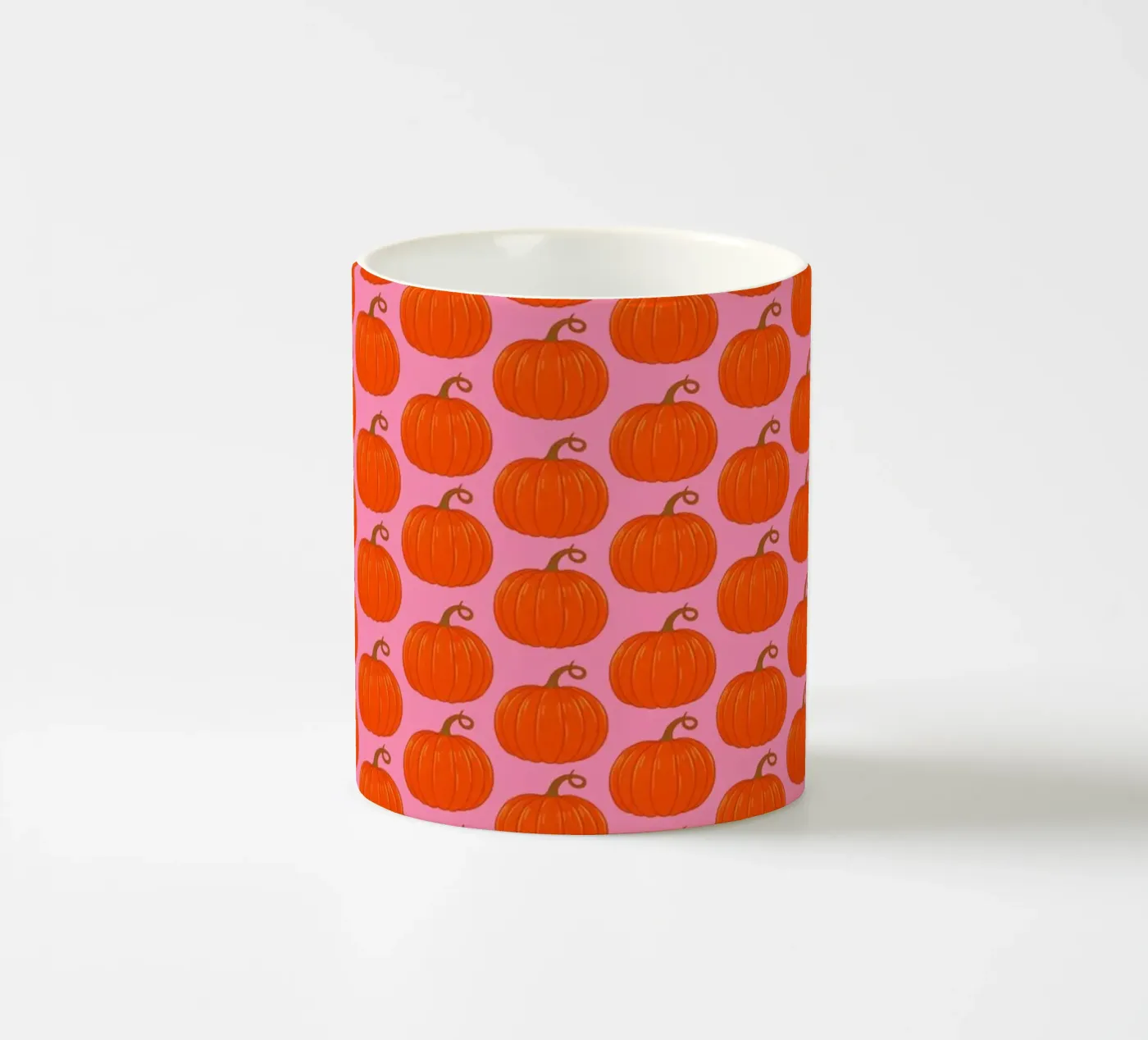 Pumpkins ceramic mug by Natalie Foss