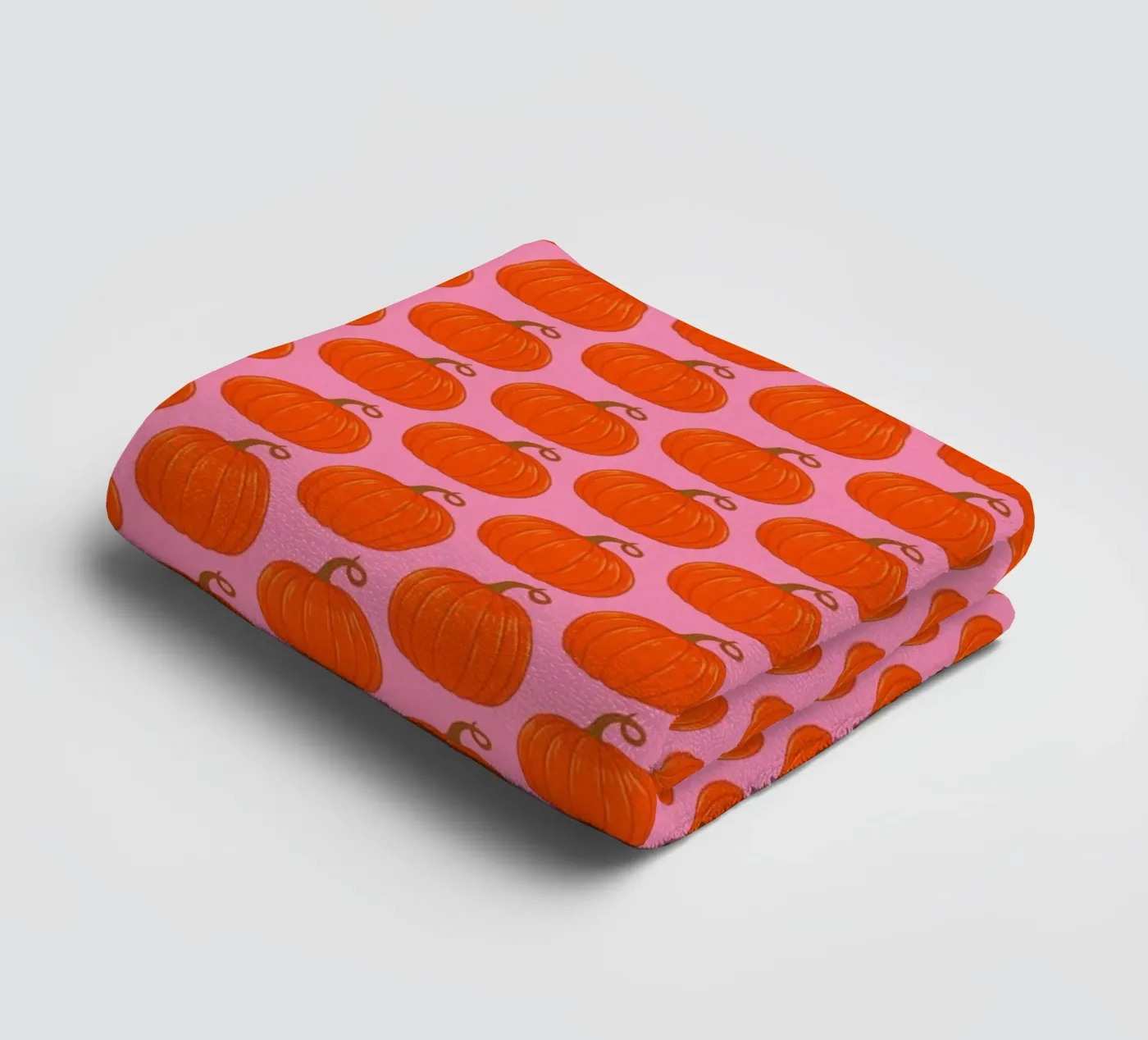 Pumpkins towel by Natalie Foss