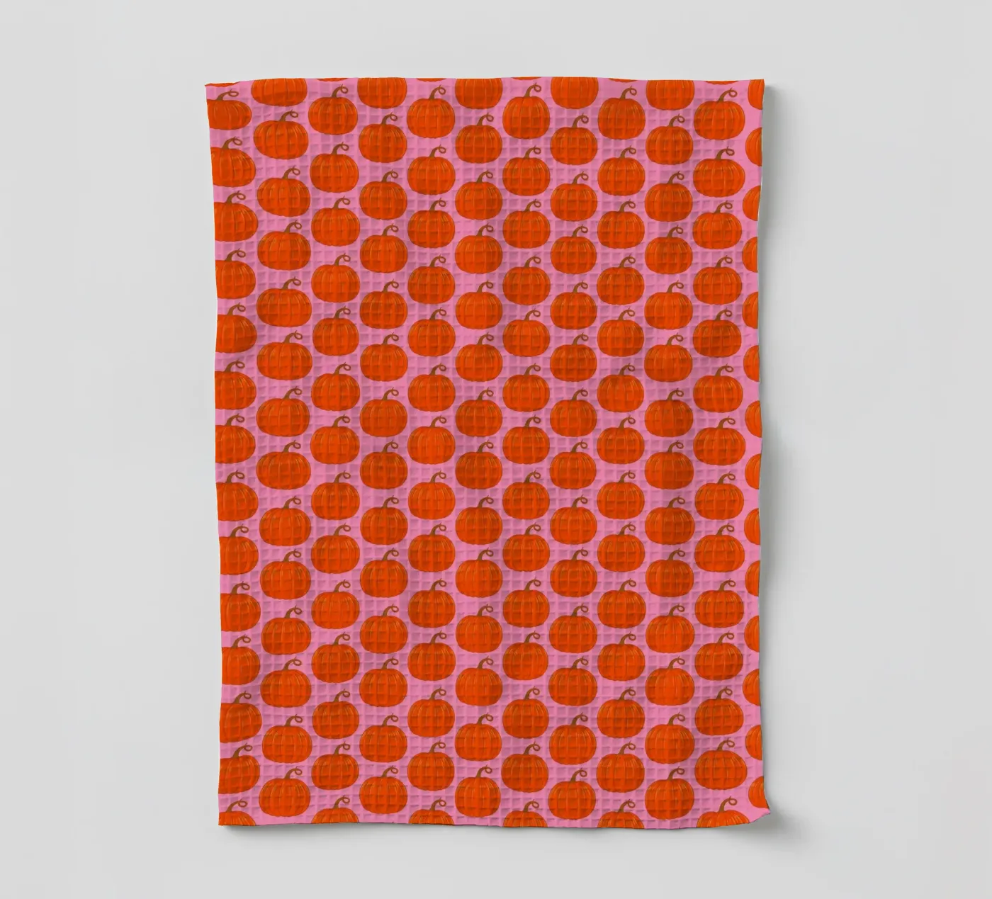 Pumpkins tea towel by Natalie Foss