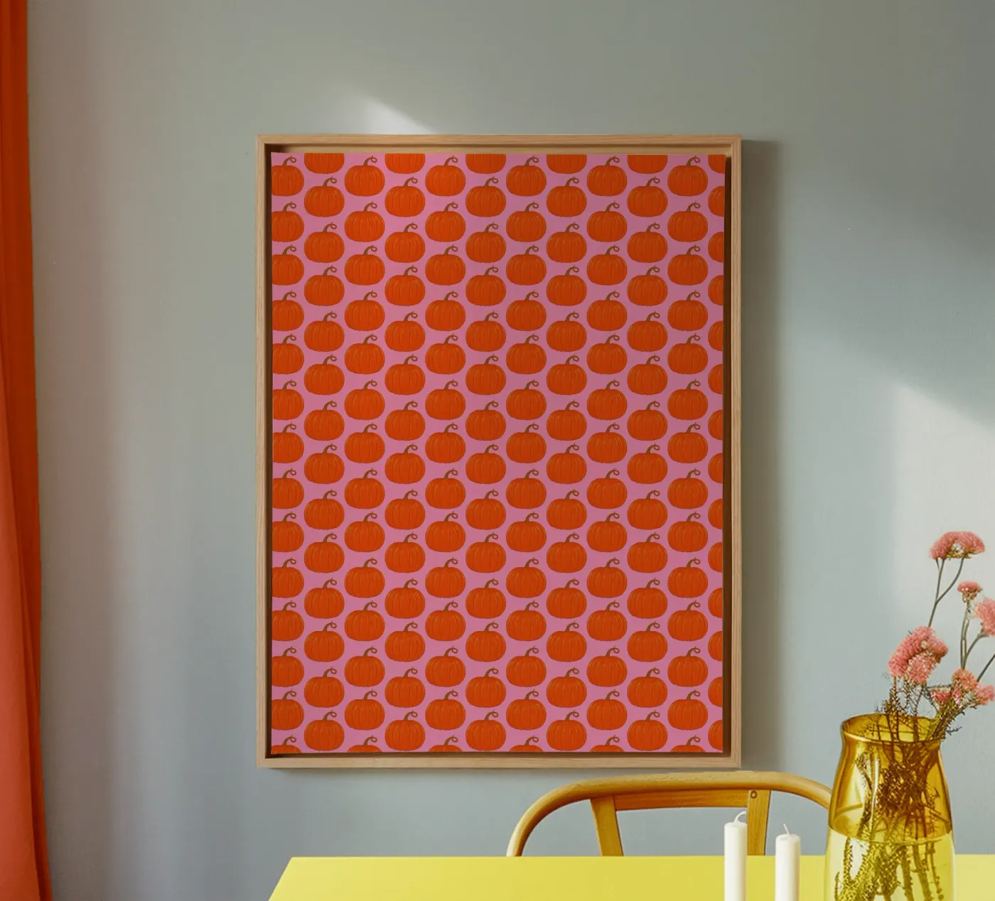 Pumpkins canvas van Natalie Foss