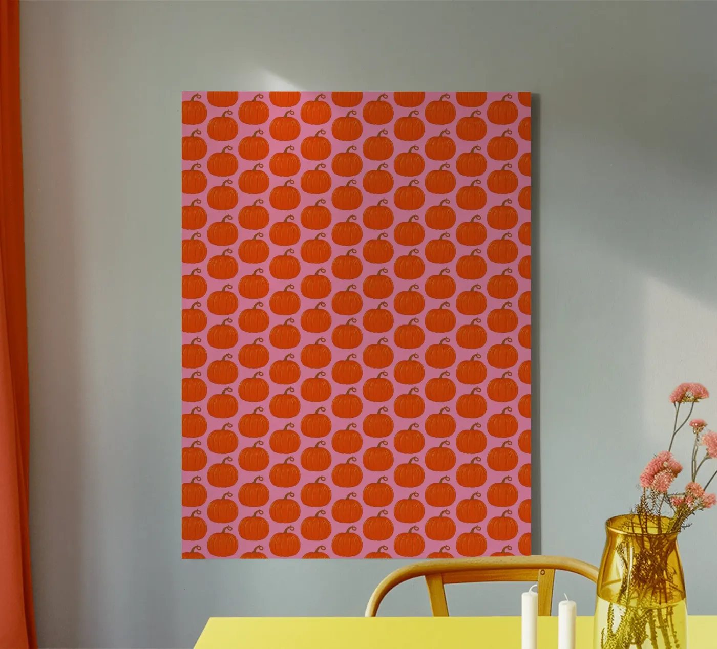 Pumpkins canvas van Natalie Foss