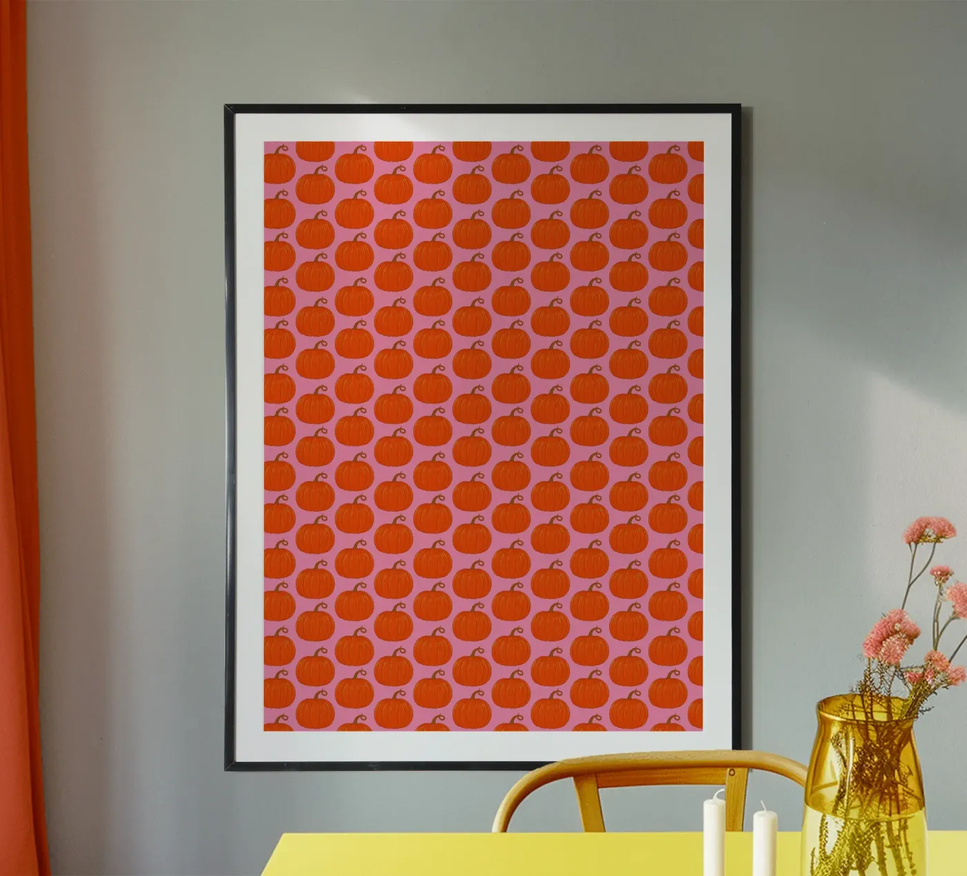 Pumpkins poster van Natalie Foss