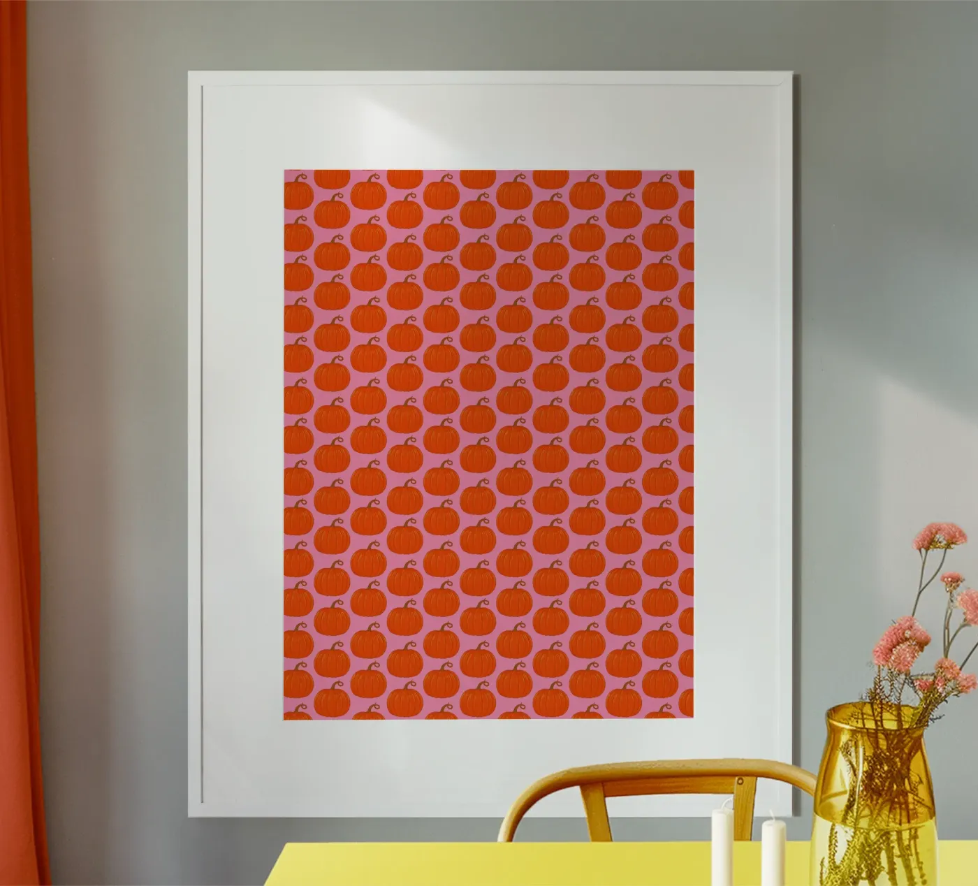 Pumpkins poster van Natalie Foss