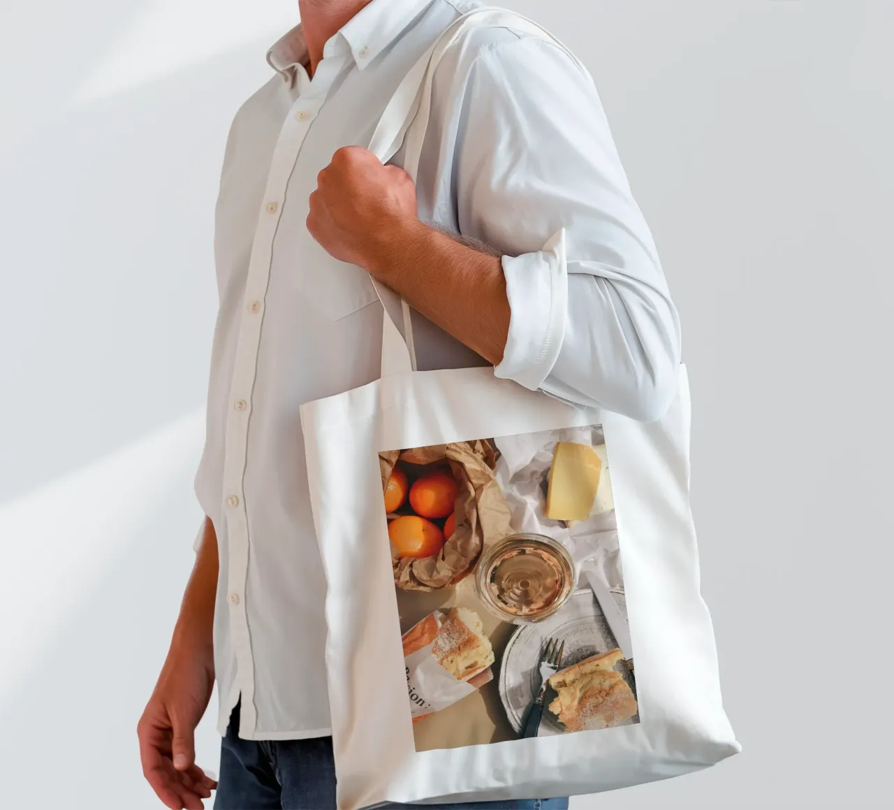 baguette & vine borsa in juta da friedalovesemil