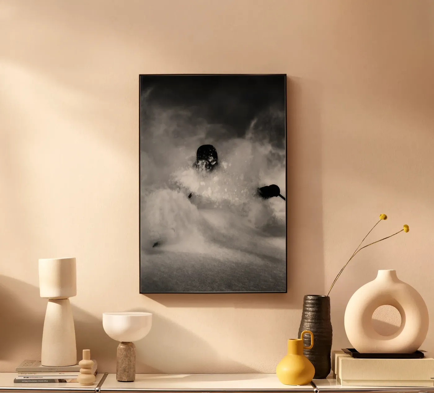 Freeride Ski 80 acryl van Retro's Legend