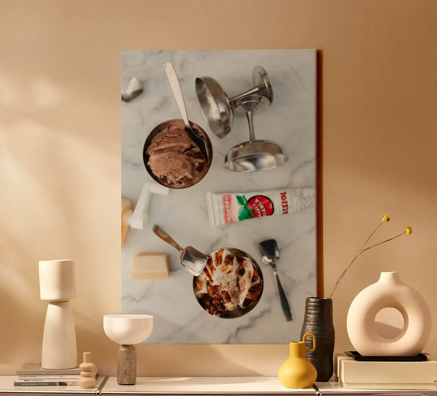 chaotic table canvas by friedalovesemil