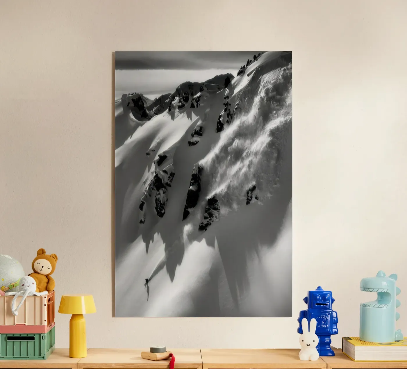 Freeride Ski 95 Acryl-Glas von Retro's Legend