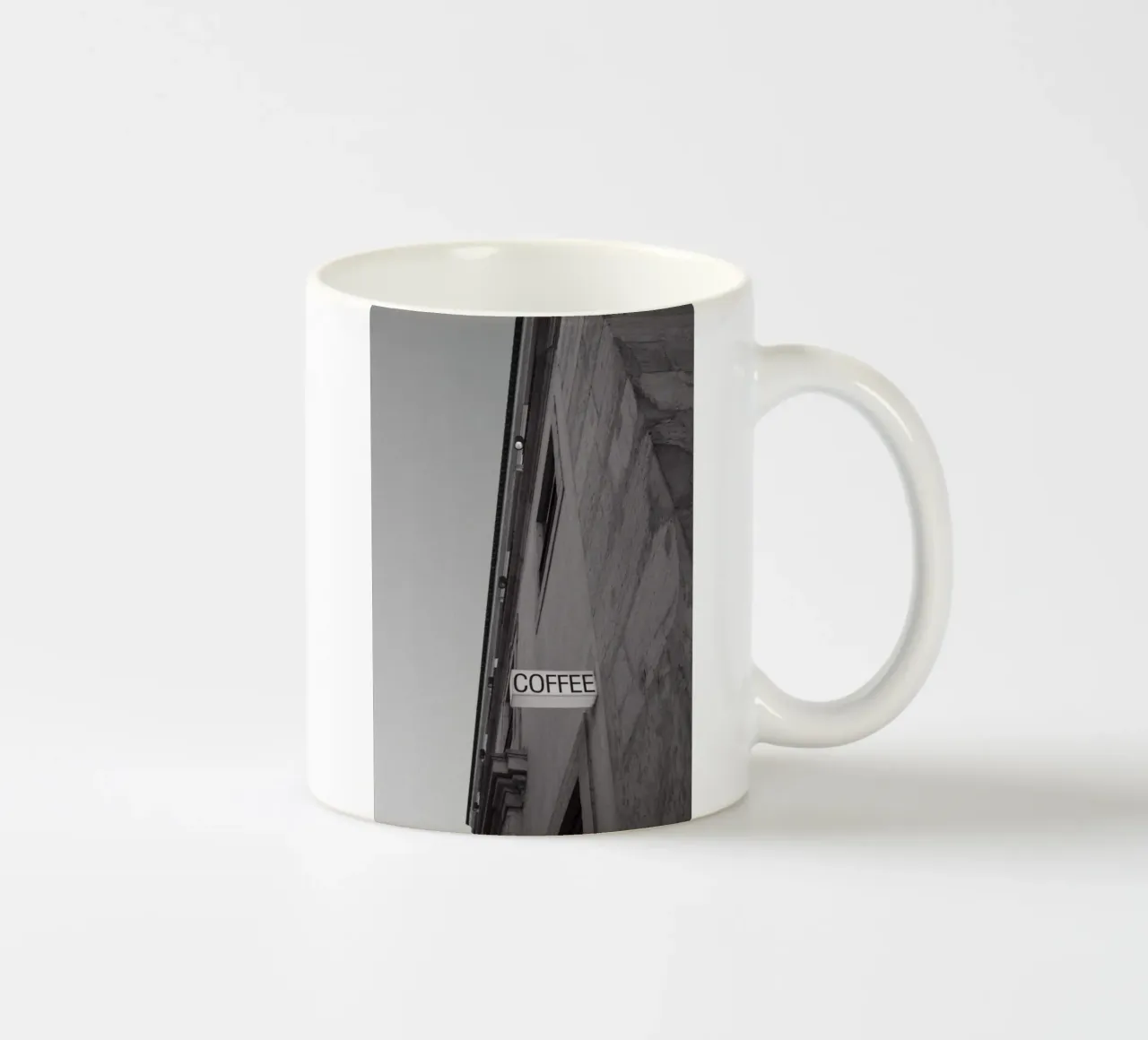 black & white coffee spot ceramic mug by friedalovesemil