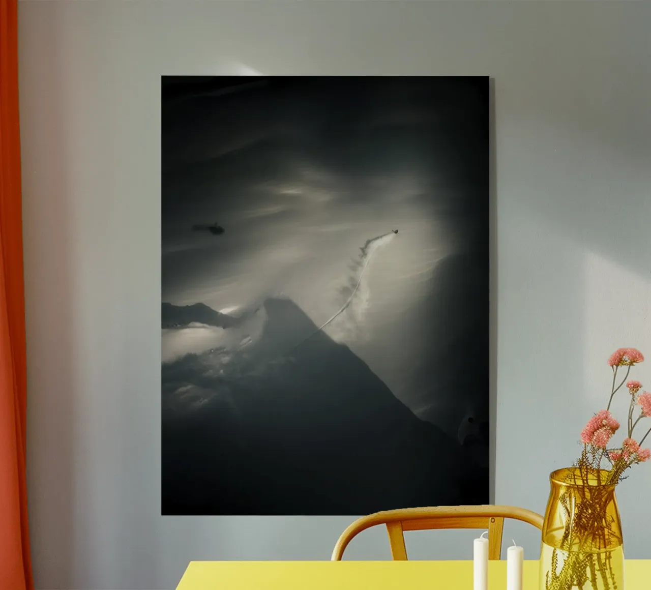 FREERIDE SKIING 22 acrylic glass by Retro's Legend