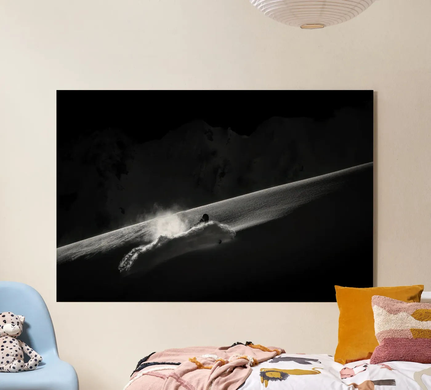 FREERIDE SKIËN 72 acryl van Retro's Legend