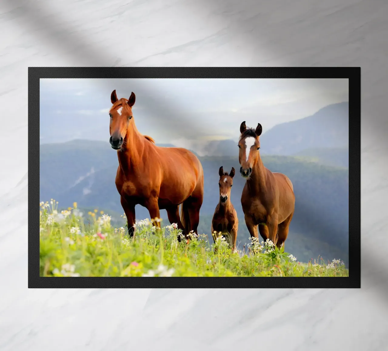 Three Horses doormat by Alexey