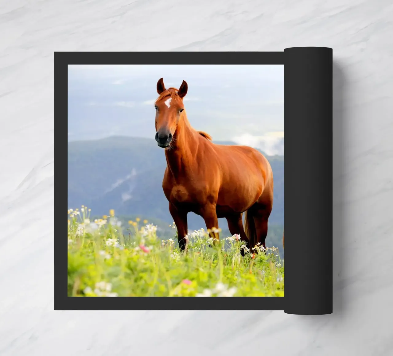 Drie paarden deurmat van Alexey