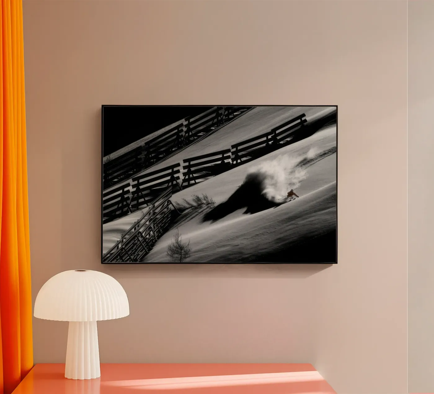 FREERIDE SKIING 84 acrylic glass by Retro's Legend