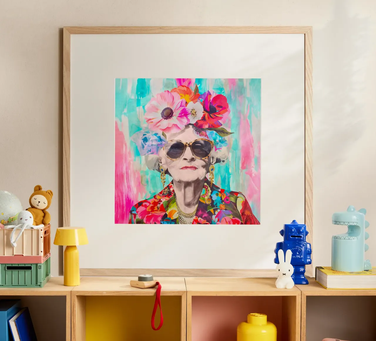 Lo stile non ha età Ritratto femminile II poster con telaio in plastica da Andrea Haase Modern Home
