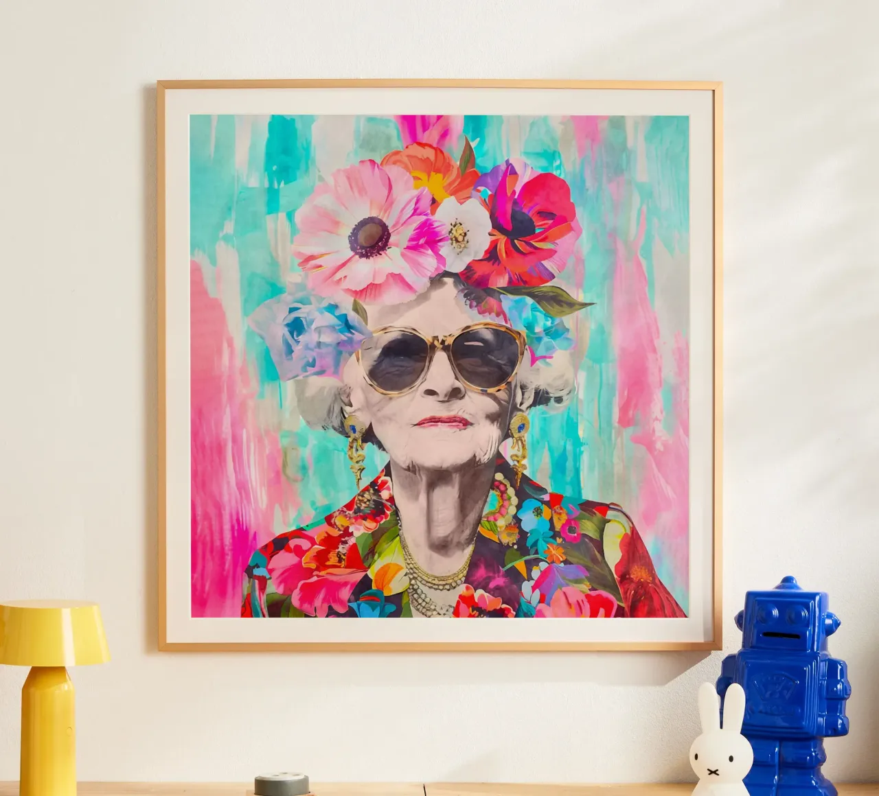 Lo stile non ha età Ritratto femminile II poster con telaio in plastica da Andrea Haase Modern Home