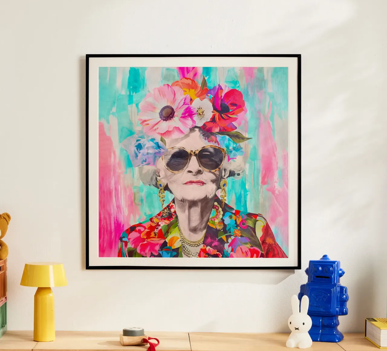 Lo stile non ha età Ritratto femminile II poster con telaio in plastica da Andrea Haase Modern Home