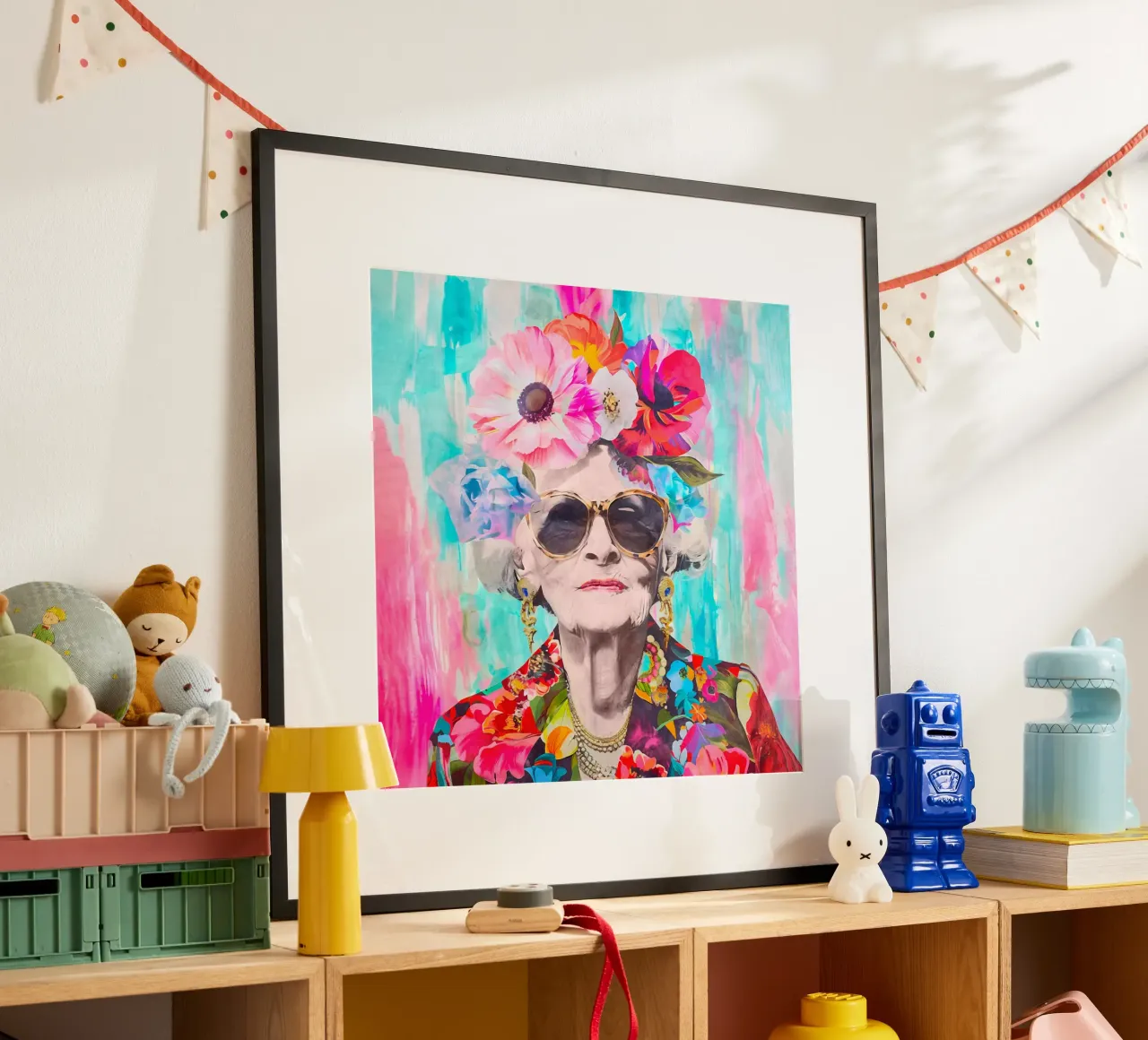 Lo stile non ha età Ritratto femminile II poster con telaio in plastica da Andrea Haase Modern Home