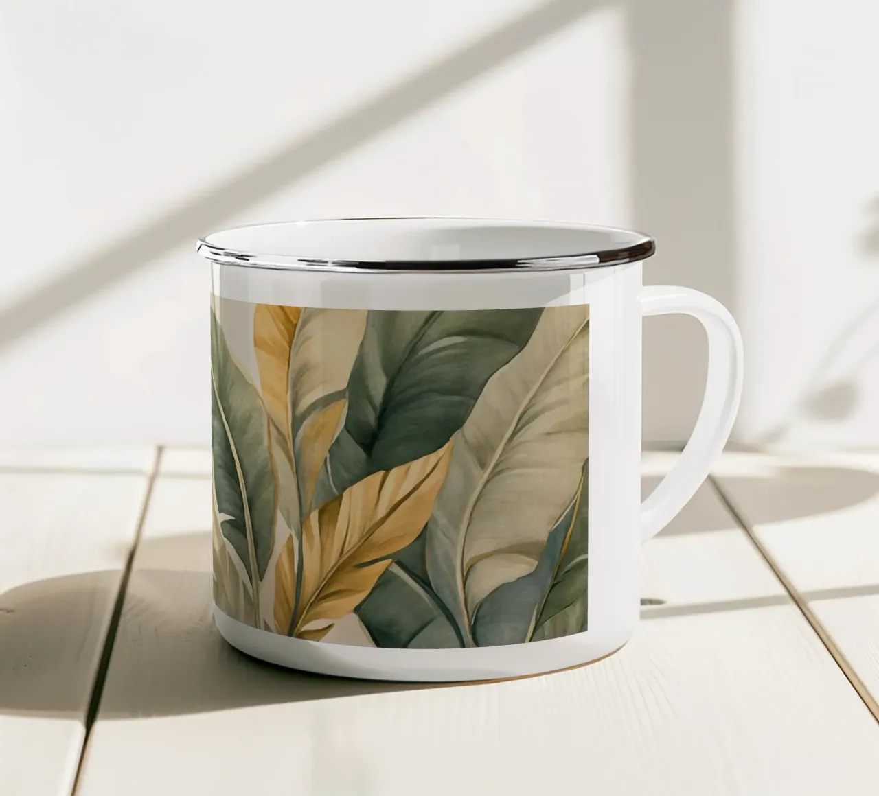 Vibrazioni da giungla tropicale tazza in smalto da Andrea Haase Vintage World