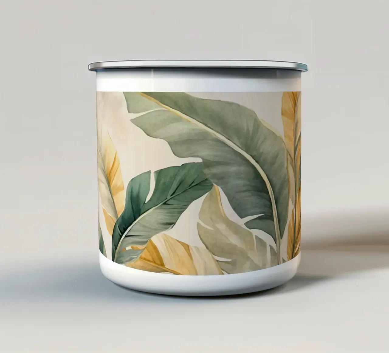 Vibrazioni da giungla tropicale tazza in smalto da Andrea Haase Vintage World