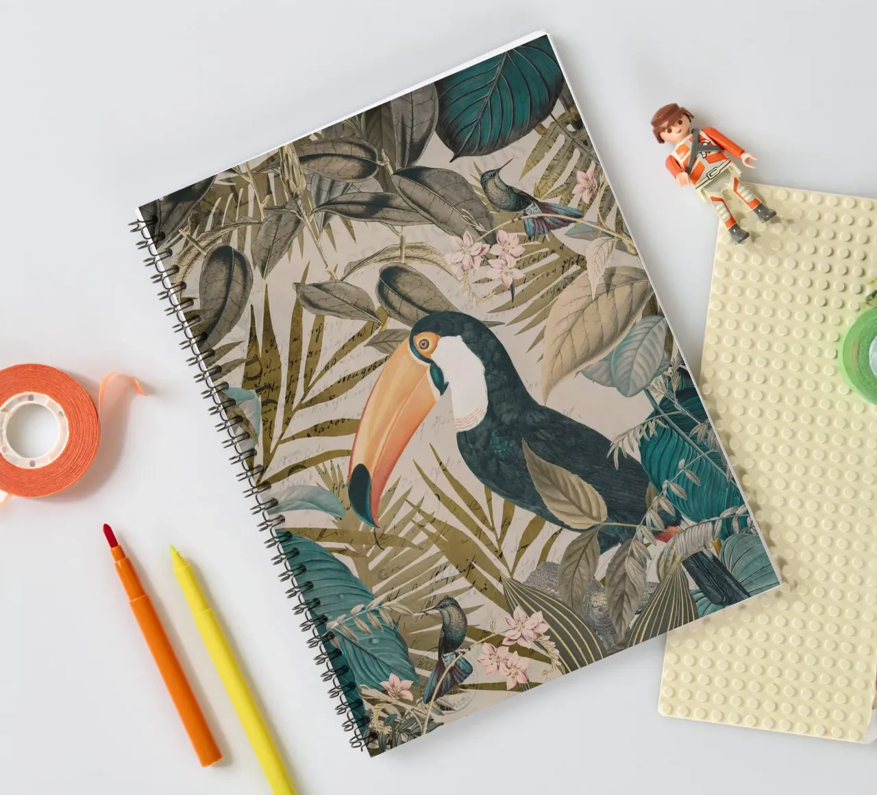 Nostalgic Jungle Toucan spiral notebook by Andrea Haase Vintage World