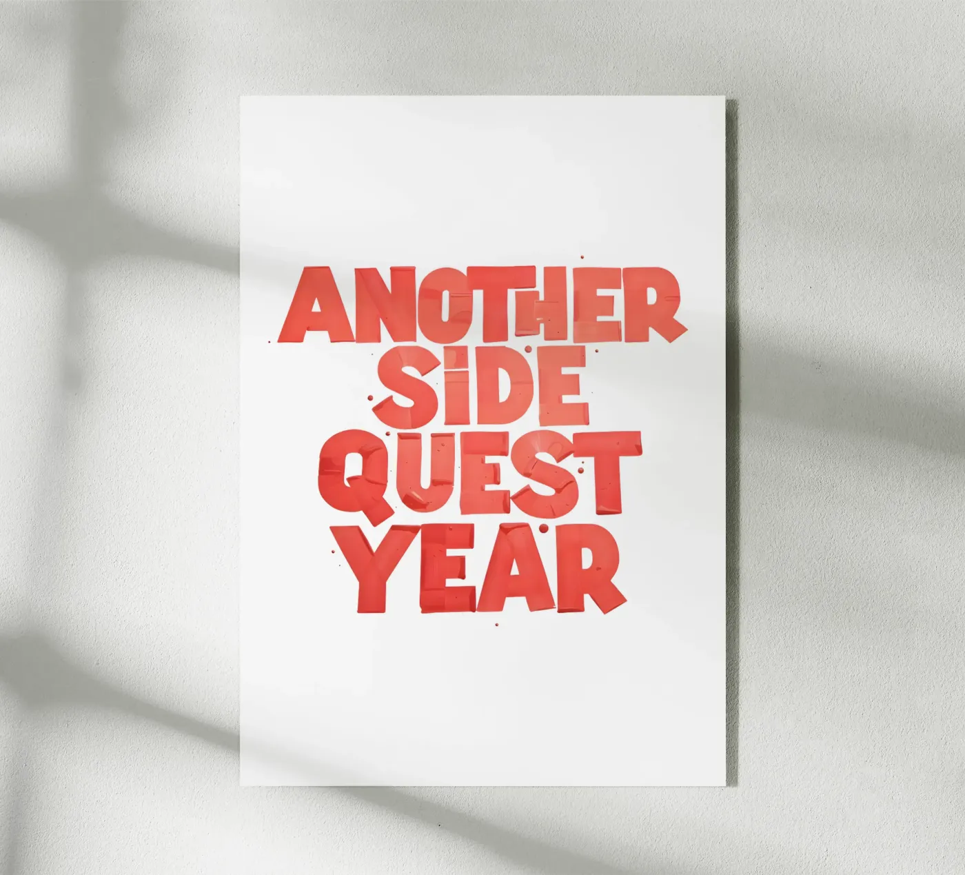 Another Side Quest Year acrylic glass by söndagdesign