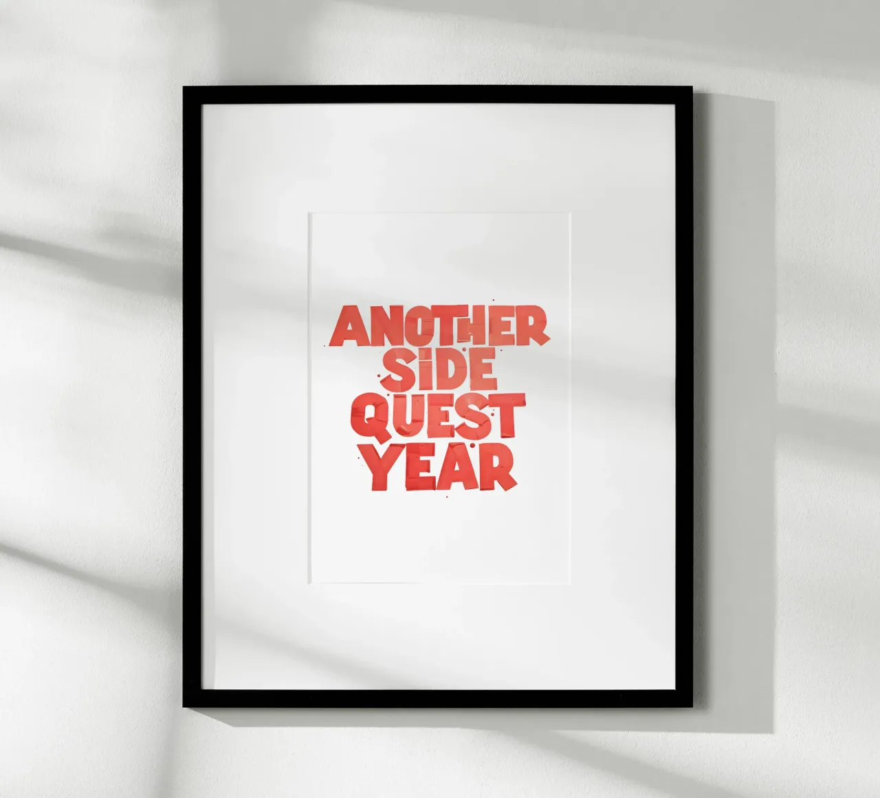 Another Side Quest Year poster da söndagdesign