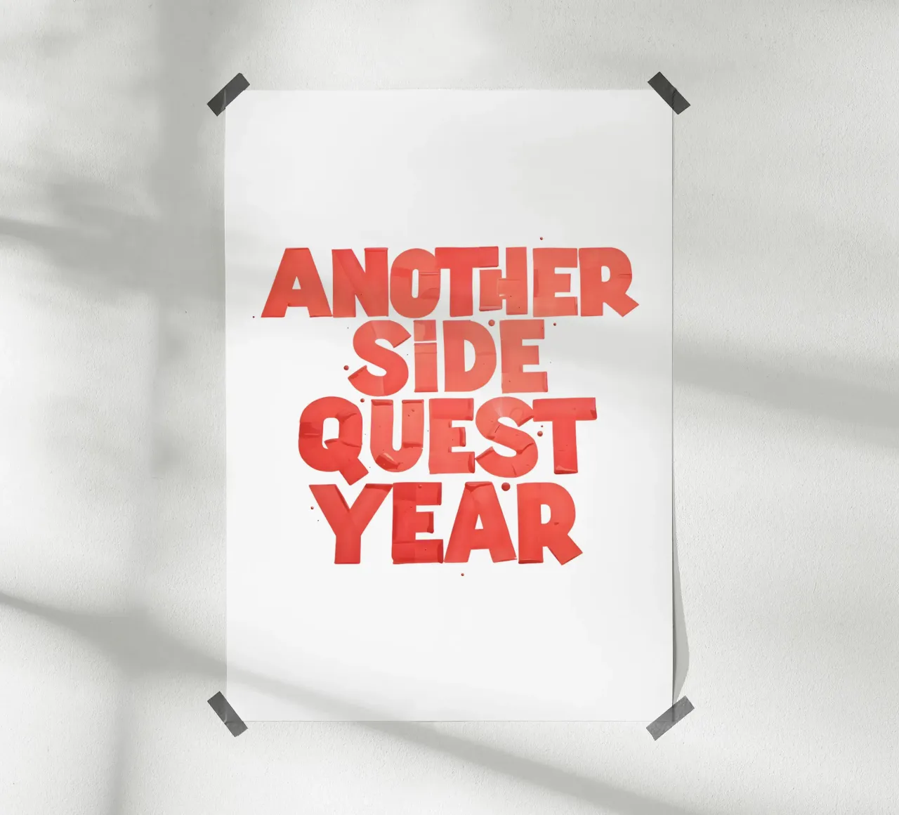 Another Side Quest Year poster da söndagdesign