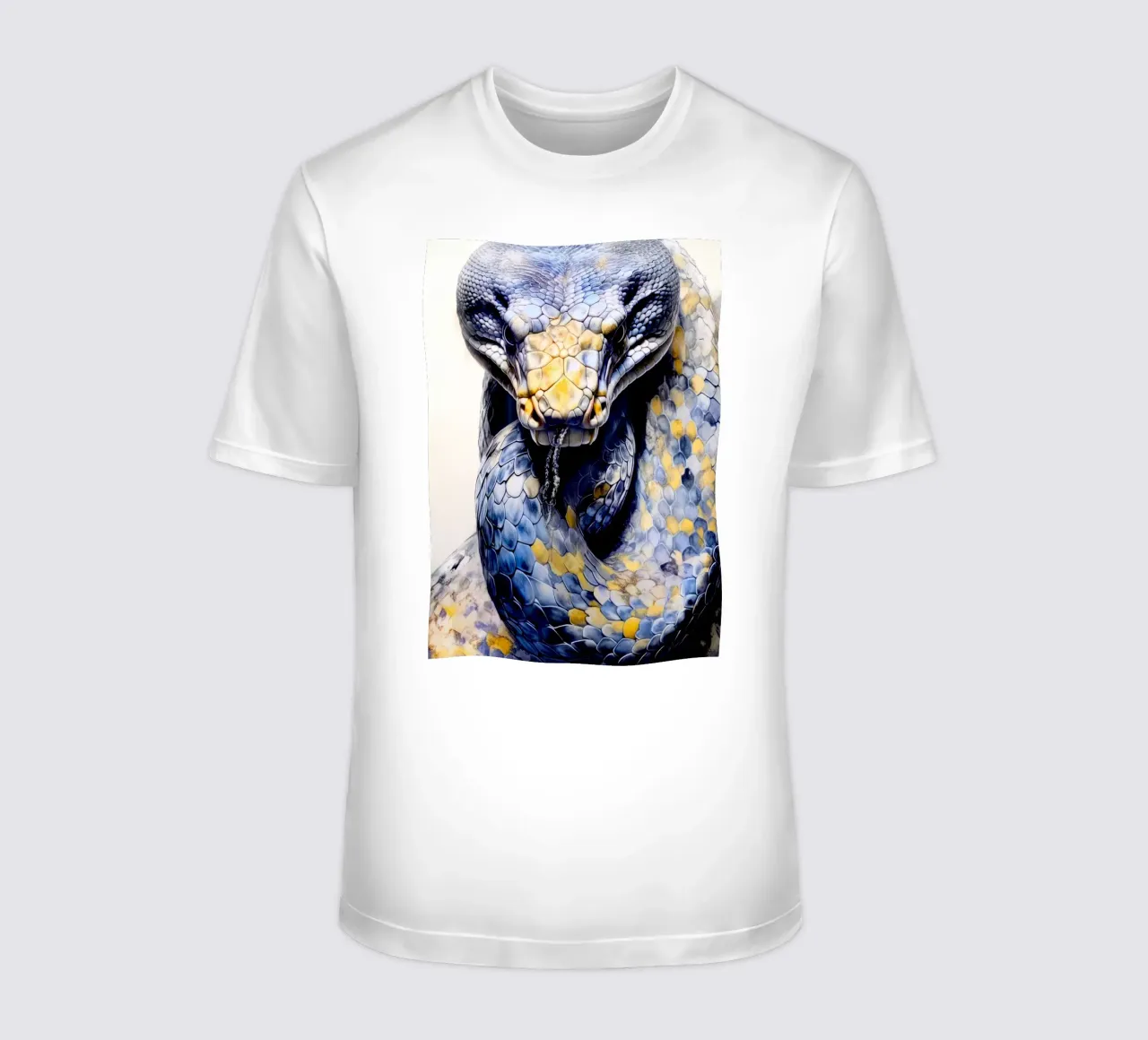 Serpente animale acquerellato t-shirt da Justyna Jaszke JBJart