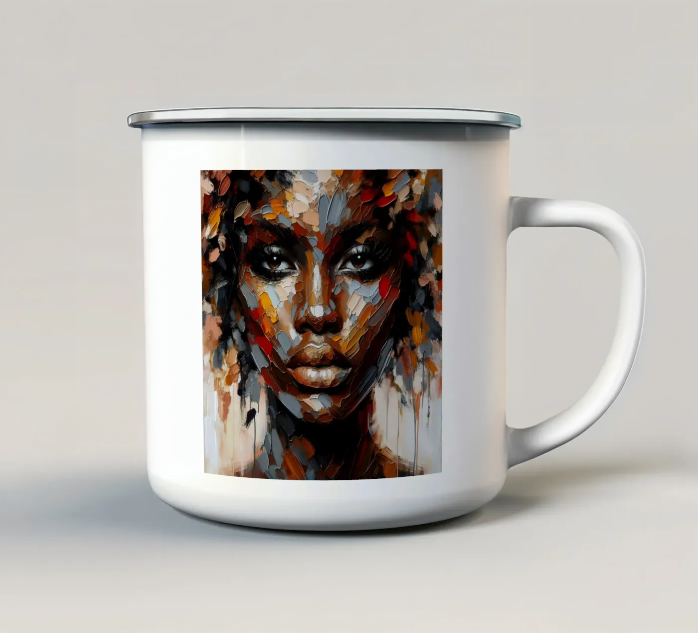 CREATIVE MIND enamel mug by ARTOMATIC