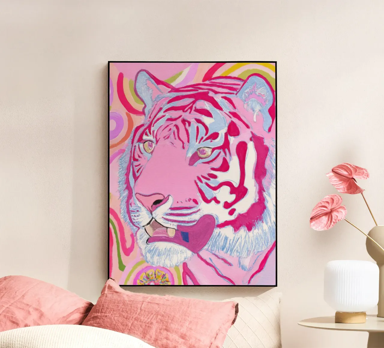 Pink Tiger plexiglass da Chic Creatures