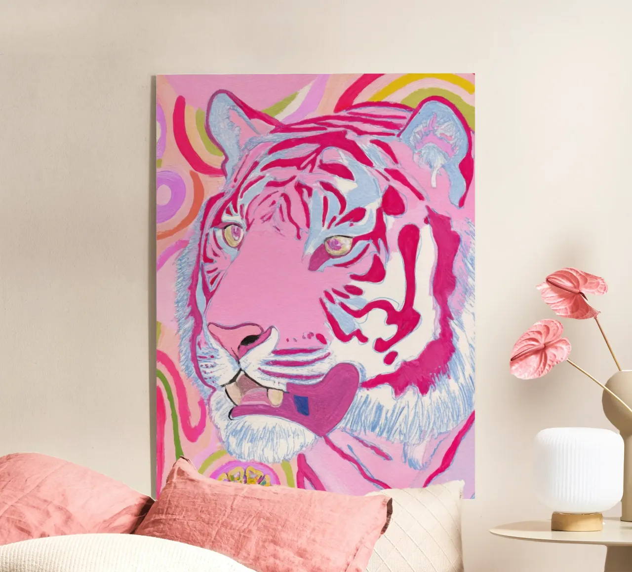 Pink Tiger plexiglass da Chic Creatures
