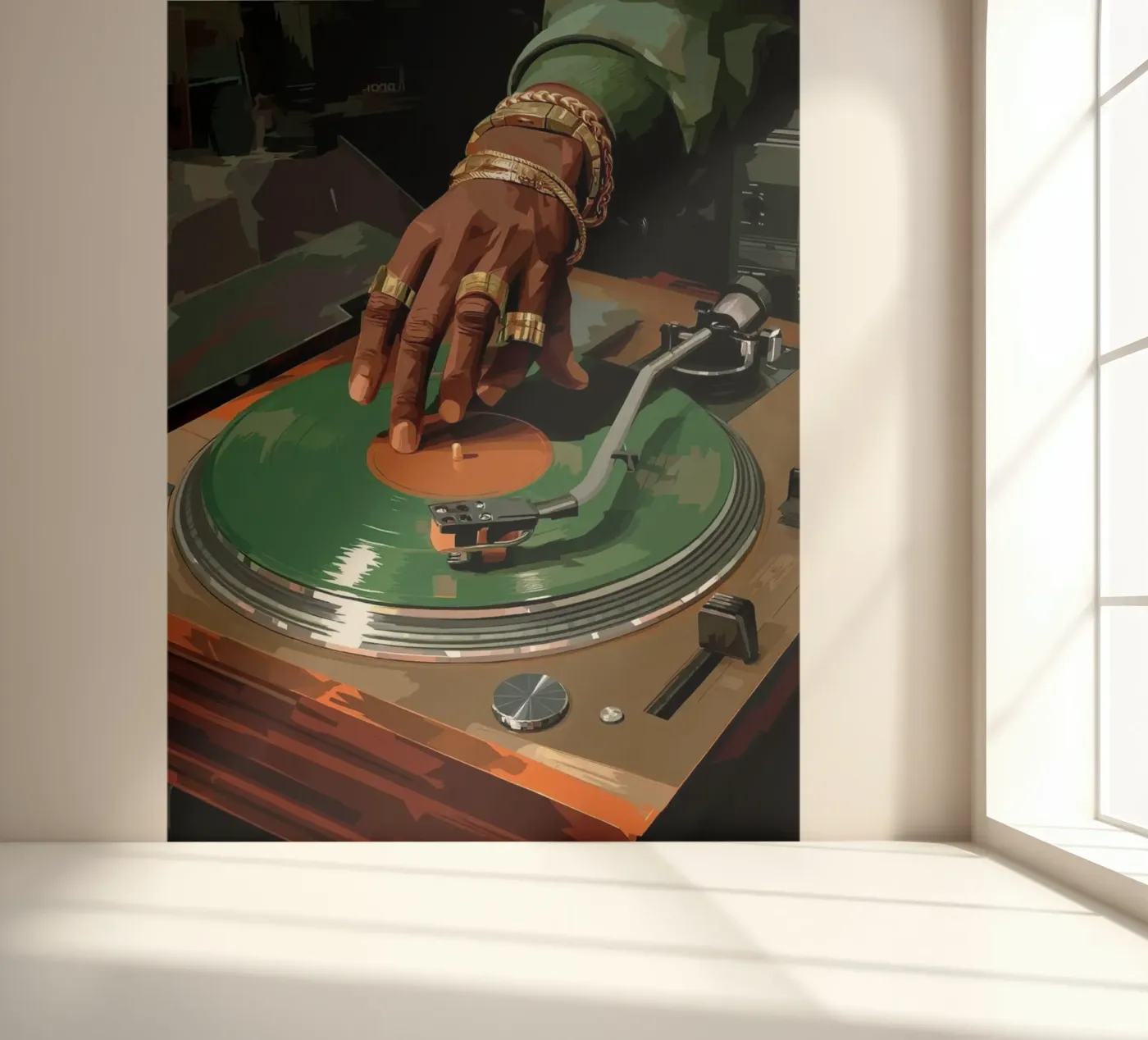 Turntable fotobehang van Paige Mills