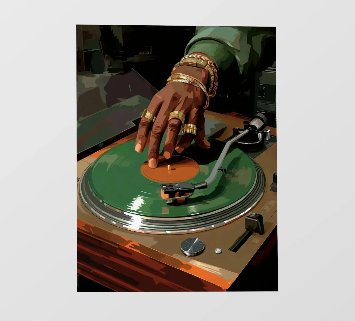 Turntable fotobehang van Paige Mills