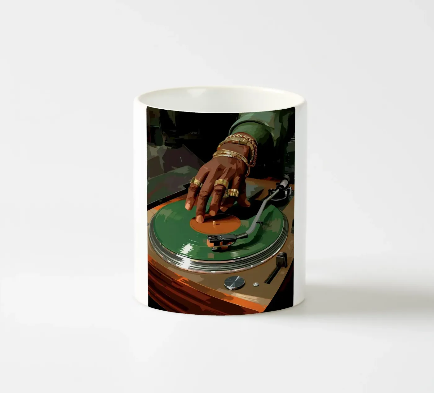 Turntable ceramic mug by Paige Mills