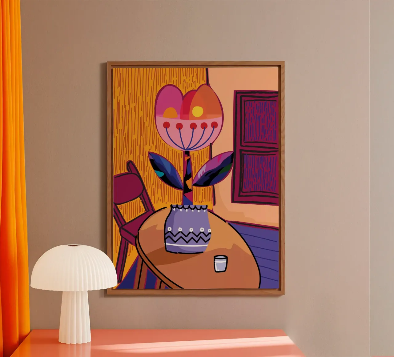 Table Flower alluminio dibond da Artsy Bessy
