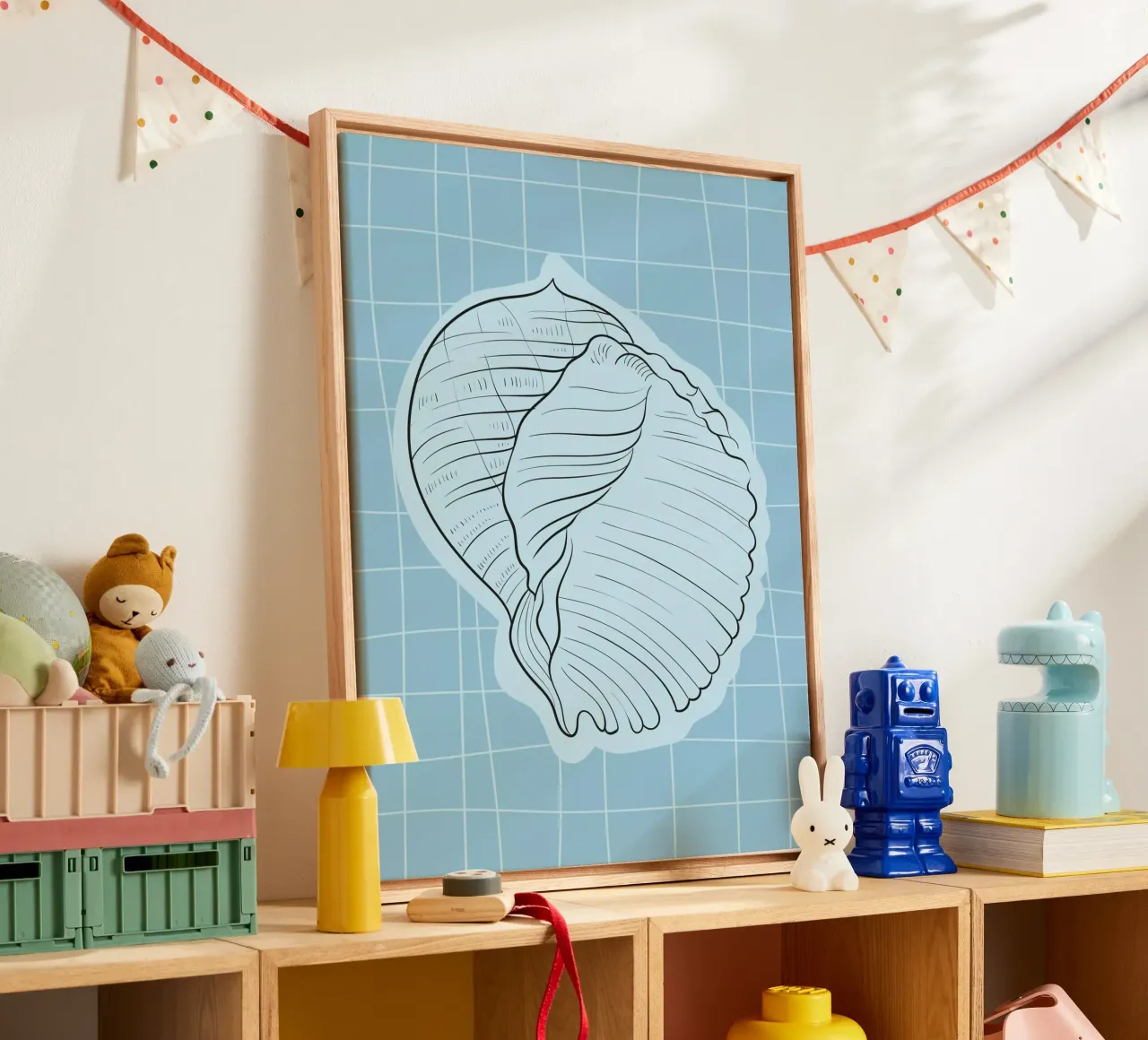 Seashell tela da Artsy Bessy