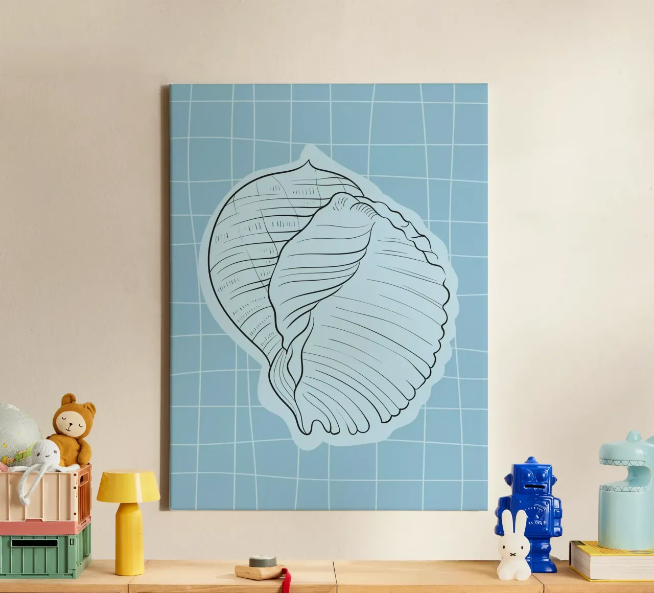 Seashell tela da Artsy Bessy