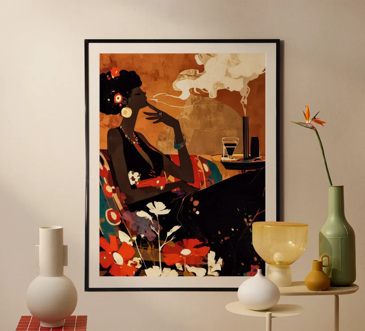 Lounge poster con telaio in plastica da Artsy Bessy