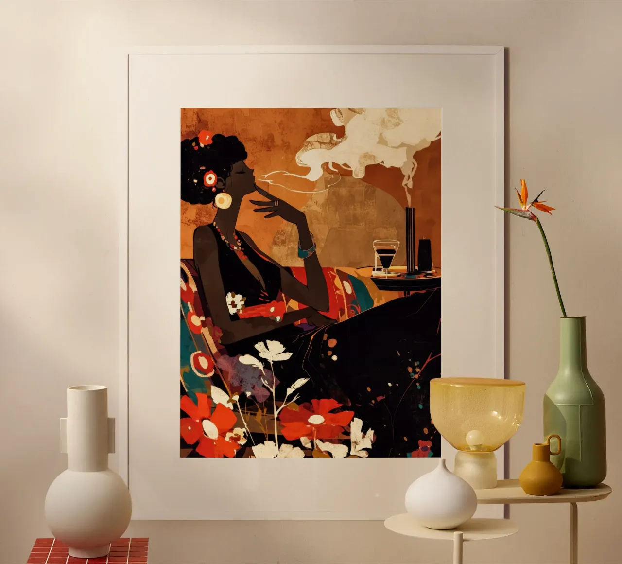 Lounge poster con telaio in plastica da Artsy Bessy
