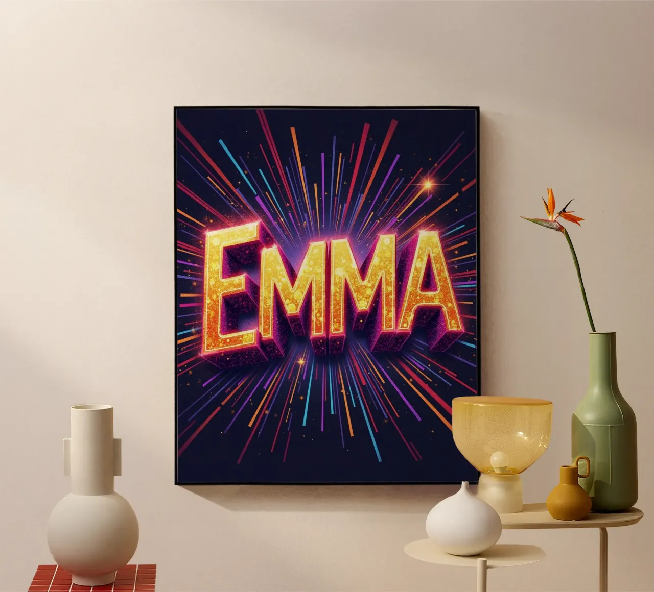 EMMA acrylic glass by CASTILO Namengalerie