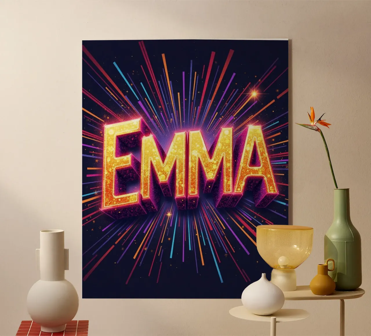 EMMA acrylic glass by CASTILO Namengalerie