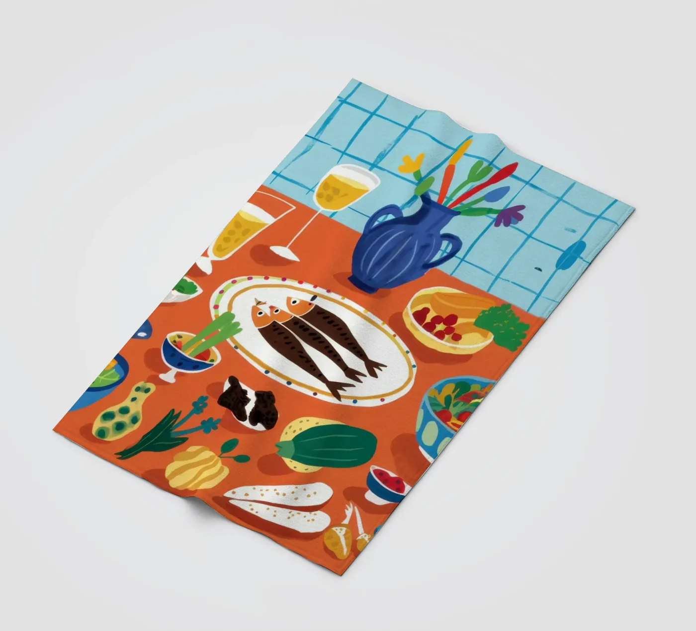 Overvloedig tapasfeest fleecedeken van Solace Light