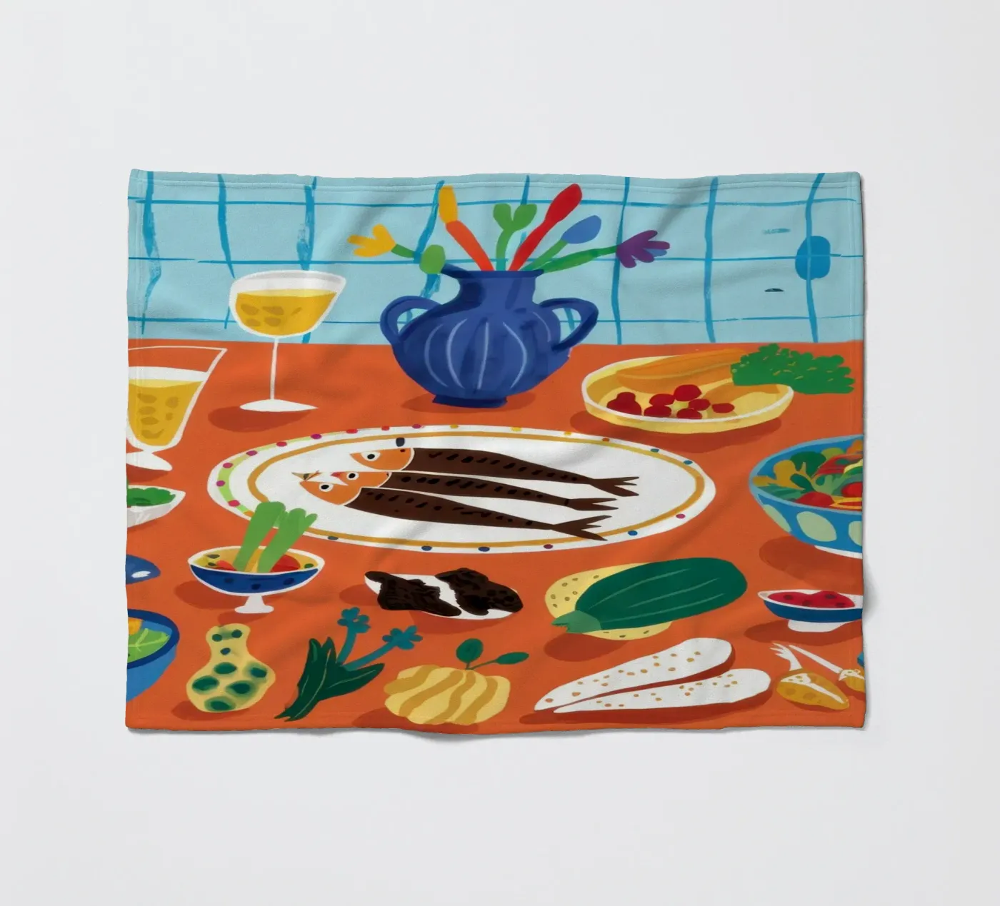 Overvloedig tapasfeest fleecedeken van Solace Light