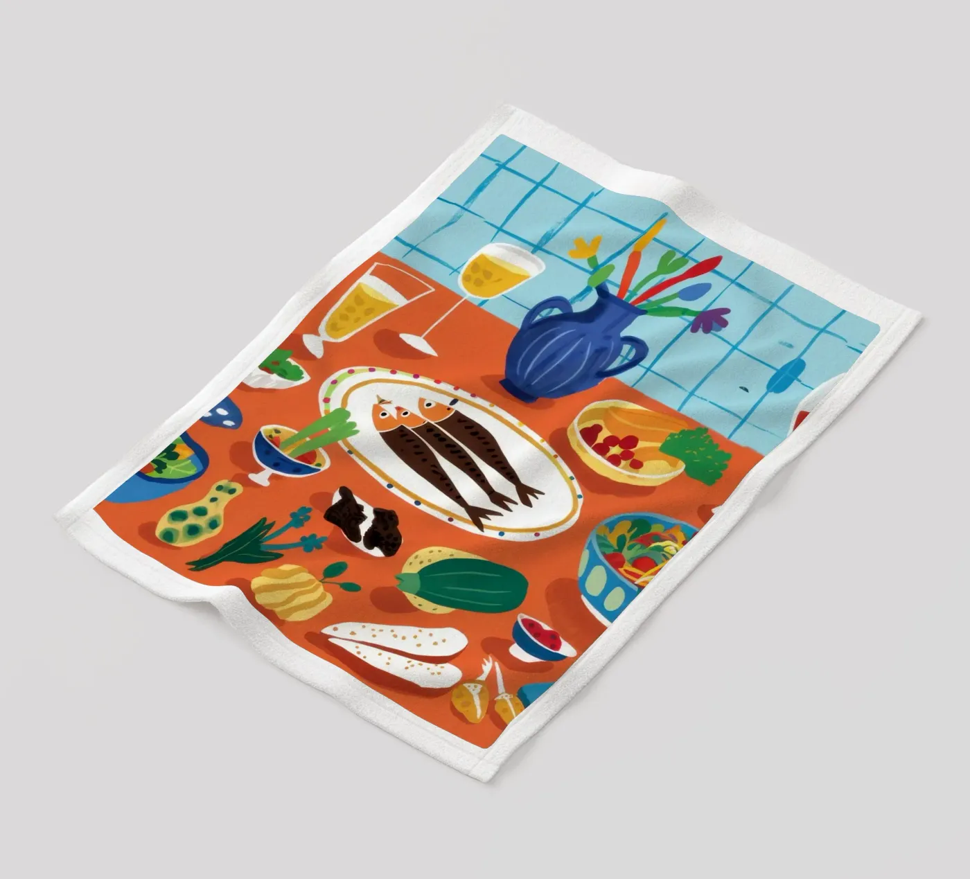 Overvloedig tapasfeest fleecedeken van Solace Light