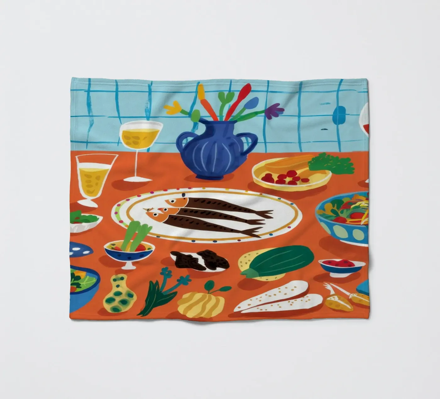 Overvloedig tapasfeest fleecedeken van Solace Light